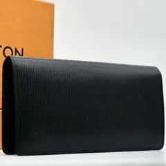 ルイヴィトン ポルトフォイユ ブラザ エピ ブラック 二つ折り 長財布