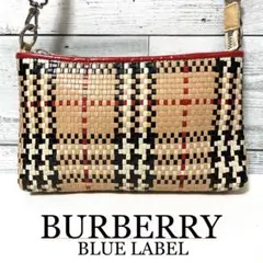 【美品】BURBERRY BLUELABEL アクセサリーポーチ ノバチェック