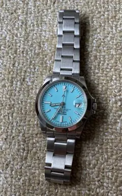 ナバルウオッチ　ターコイズ NAVAL WATCH Produced by LOWERCASE】別注 クロノグラフ ターコイズ
