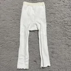 ベビー　レギンス　スパッツ　6ヶ月〜1歳　ホワイト