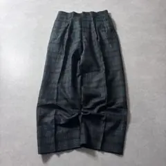 archive tartan check 2tuck wide slacksのサムネイル