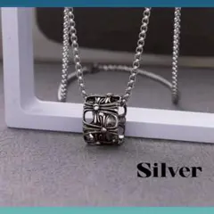 クロスモチーフ シルバーネックレス メンズ レディース 高みえ リング
