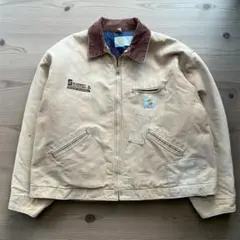 【美フェード】90sUSA製カーハートデトロイトJKT J01 BRN 星タグ