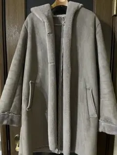 フード付き！フェイクムートン✴︎ジャケット