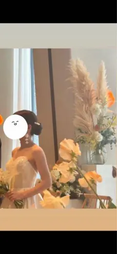 ブライダル　結婚式　イヤリング　花