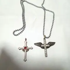 十字架ネックレス　まとめ売り　シルバーチェーン　クロスネックレス