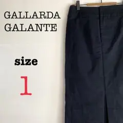 GALLARDA GALANTE【1】スリット入りロングスカート　ブラック