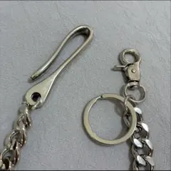 ウォレットチェーン シルバー アメカジ ヴィンテージ 喜平 カラビナ キーリング