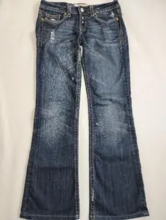 MEK DENIM サイズ27 ダメージ加工 ブーツカット デニムパンツ