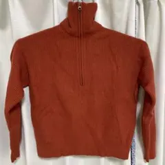 UNIQLO オレンジ ハイネックセーター L