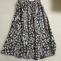 VIS ヒョウ柄フレアスカートSサイズ