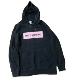 BILLABONG ビラボン ボックスロゴ スウェット パーカー ブラック Lのサムネイル