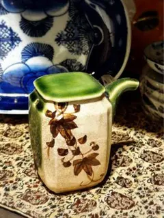 送料込◆織部ヴィンテージ醤油差し