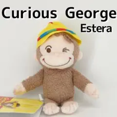 《未使用》〈プライズぬいぐるみ〉おさるのジョージ　赤いほっぺマスコットイースター