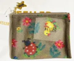 メッシュポーチ　Ｓ　ハイジ　ベージュ　フェイラー　ギフト　ポーチ