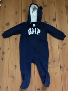 baby GAP フード付きロンパース ネイビー