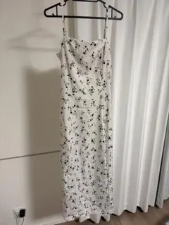 SNIDEL キャミワンピース 花柄 ロング丈