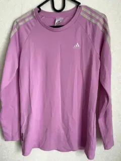 adidas ピンク 長袖Tシャツ