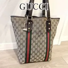 GUCCI グッチ GG モノグラム シェリーライン キャンバス トートバッグ