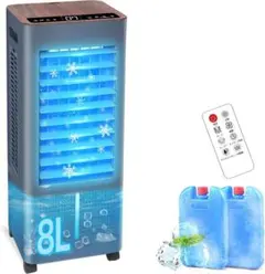 冷風扇風機 LED液晶画面 8L大容量3段階風量切替 冷風機 冷風扇 - メルカリ