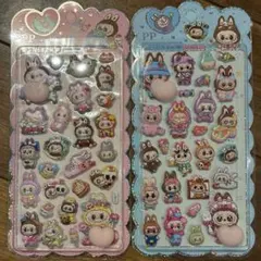 ラブブ 桃シール