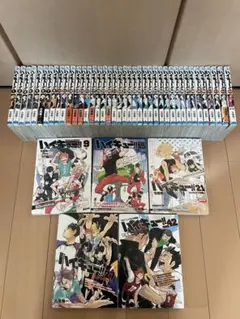 初版多数・帯・特典付】ハイキュー!! 全45巻＋33.5巻＋小説5冊＋特典3