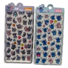 ディズニースティッチ Stitch 立体 3Dシール 2枚セット