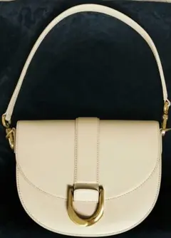CHARLES & KEITH ガビーヌ レザーサドルバッグ