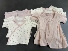 【新生児】短肌着5枚➕コンビ肌着4枚セット 【50-60 ㎝】