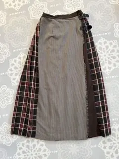 お値下げ！巻きスカートチェック柄