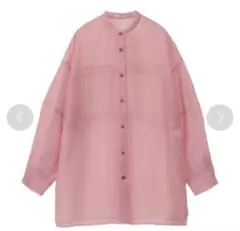 【美品】CLANE クラネ スイッチシアーシャツ ピンクのサムネイル