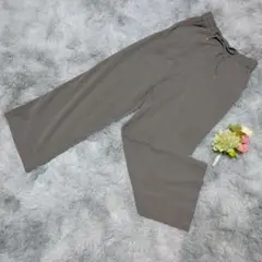 【a.v.v】グレー ワイドパンツ Lサイズ ウエストゴム