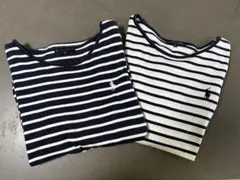 正規品　ラルフローレン ボーダー　ポニーマーク　　カットソー　2枚セット