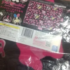 ギャルらび　大きな毛布　サンリオ　キティ　うさはな　プリン　ブランケット　ピンク