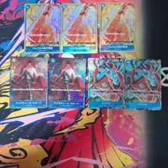 ワンピースカード　ミホーク　ジンベエ　レッドロック　パラレル