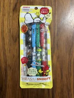 限定　SARASA×SNOOPY ボールペン4色セット