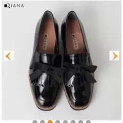 DIANA ダイアナ エナメルリボンローファー