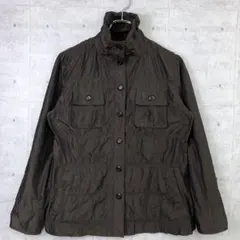 レトロ 古着 くしゅくしゅ メニーポケット スタンドカラー ミリタリージャケット