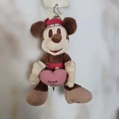 ミニーマウス 2007年 レアぬいぐるみキーホルダー ハート付き