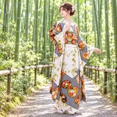 振袖7点フルセット464正絹　成人式　卒業式