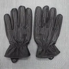 BEETLE YELLOW GLOVE スカル柄 レザーグローブ - メルカリ