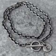 希少　CALEE　ネックレス　トグル　Tバー　スターリング　SV925　45cmのサムネイル