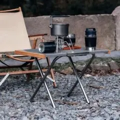 CHANODUGOUTDOOR ステンレステーブル 焚火テーブル 焚き火テーブルのサムネイル