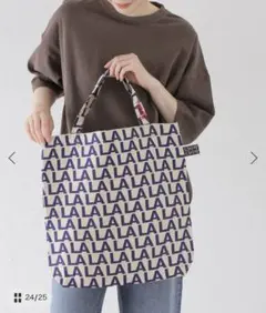 価格変更　美品 BINDU LAロゴトートバッグのサムネイル