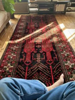 トライバルラグ　ヴィンテージラグ　シスターン　バルーチ族　ザボール産　ランナー