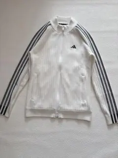 adidas アディダス　スリーストライプス　防風長袖ライニングセーター