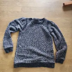 ブラック系 ニット 長袖