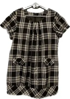 値下げ‼︎ レディース 17号 茶色チェック ワンピース