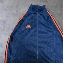 00s adidas トラックジャケット ネイビー オレンジ ワンポイント2
