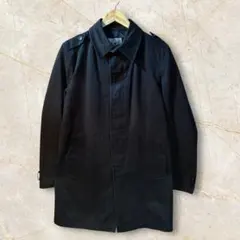 ステンカラーコート　TAKEO KIKUCHI ジャケット　ブラック